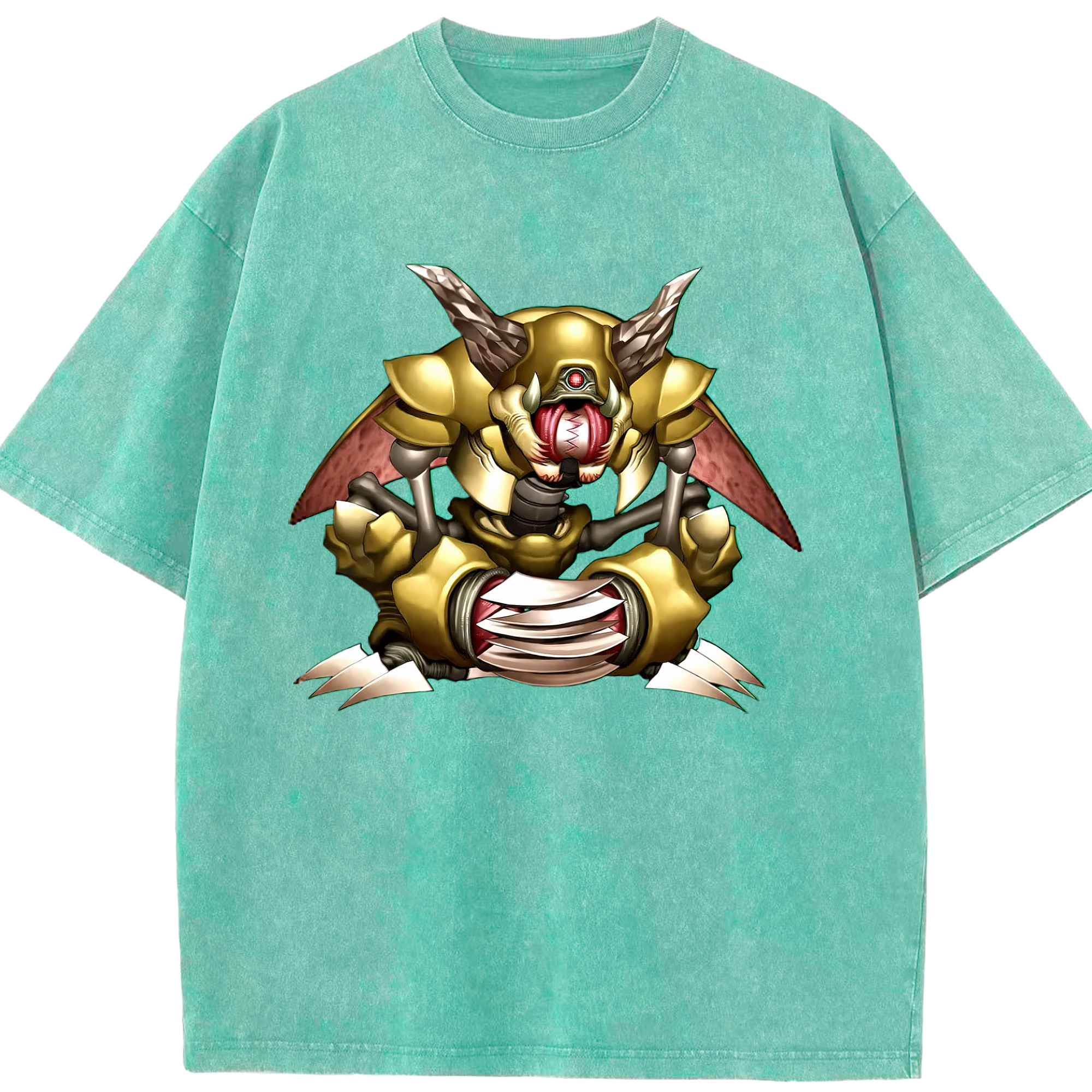 （画像用） 遊☆戯☆王 Yu-Gi-Oh! 綿100% ヴィンテージ風 半袖Tシャツ（フロントプリント）